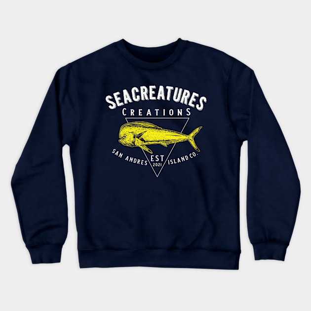 Dolphin Mahi Mahi Crewneck Sweatshirt by Seacreatures